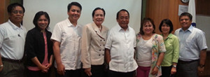 Philippine International Seafreight Forwarders Association (PISFA) courtesy call on Subic Bay Metropolitan Authority (SBMA) chairman Roberto Garcia. From L to R: Tony Ramos, administration and finance manager of Subic Bay International Terminal Corp (SBITC), PortCalls publisher Liza Almonte, PISFA vice-president Erich Lingad, SBMA senior deputy administrator for Regulatory Group Atty Jocelyn Alvarado, Chairman Garcia, PISFA president Mariz Regis, PISFA director Doris Toris and SBITC general manager Reimond Silvestre. SBITC operates Subic’s New Container Terminals 1 and 2.