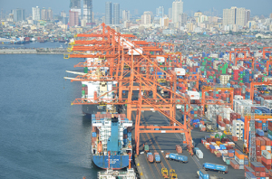 Truck movements at the Manila International Container Terminal are up 30%. Photo courtesy of ICTSI.