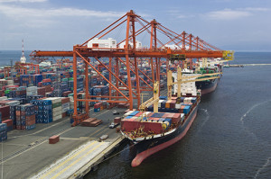 Manila International Container Terminal, operated by International Container Terminal Services, inc. Photo courtesy of ICTSI.