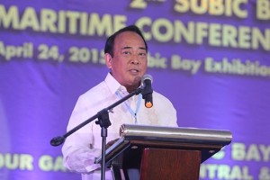 SBMA chairman and administrator Roberto Garcia at the recent 2nd Subic Bay Maritime Conference and Exhibit