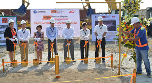 International Container Terminal Services, Inc. (ICTSI) dry port unit, Laguna Gateway Inland Container Terminal (LGICT), recently broke ground to start expansion of new facilities. Photo shows the groundbreaking and time capsule-lowering ceremonies signaling the start of Phase 1 civil works at the LGICT site in Calamba City, Laguna. From left: Socorro Z. Niro, TDG Chief Finance Officer; Rashid Alexander H. Delgado, Transnational Diversified Corp. President; Atty. Lirene Mora-Suarez, ICTSI Corporate Legal Services Officer; Christian R. Gonzalez, ICTSI Vice President and Head of the Asia Pacific region; Dan C. Florentino, TDG Chief Operating Officer; Carmela N. Rodriguez, LGICT General Manager; and Shuji Harada, NCT Philippines President.