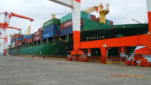 SITC vessel in a recent call in Subic. Photo courtesy of the Subic Bay Metropolitan Authority.