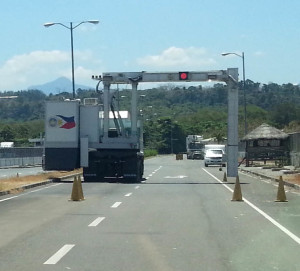 One of the government's cargo x-ray units, located at the Subic freeport.