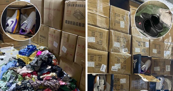 Warehouse yields counterfeit goods