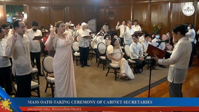 Marcos Cabinet members takes oath of office