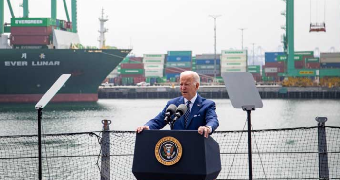 US President Joe Biden to pursue ports upgrade