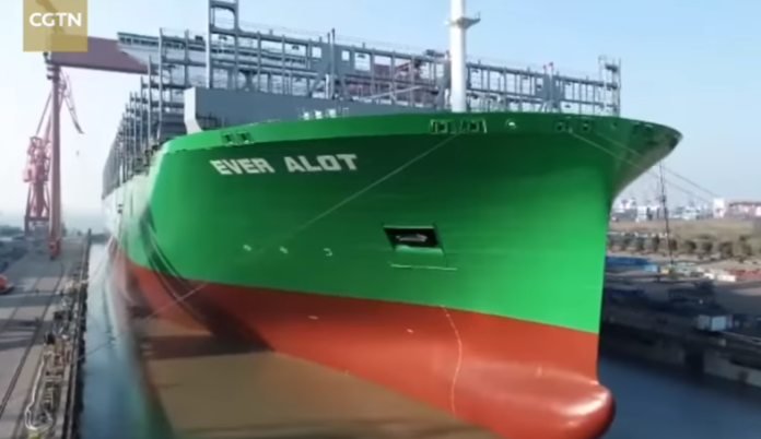 Evergreen takes delivery of world’s largest container ship