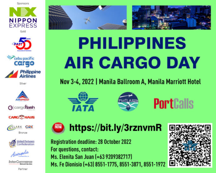 Aviation experts headline Philippines Air Cargo Day on Nov 3-4
