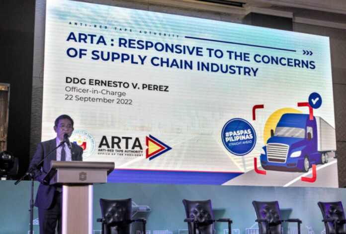 Anti-red tape measures help address supply chain issues, says ARTA OIC