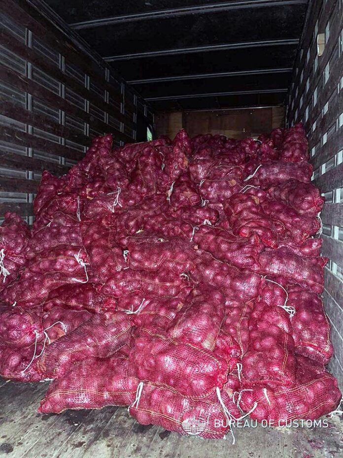 Red onions worth P9.49M intercepted by BOC-Port of Zamboanga