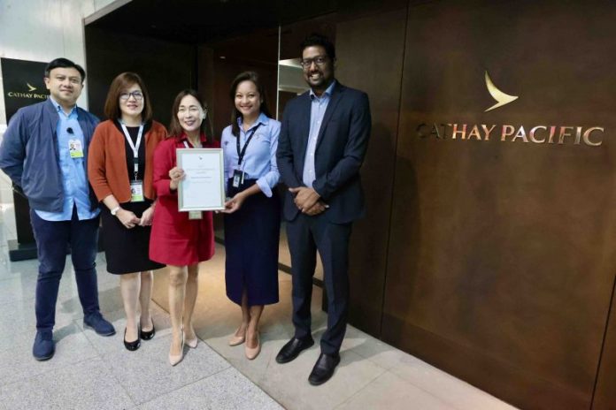 Cathay Pacific awards Manila airport team for service excellence
