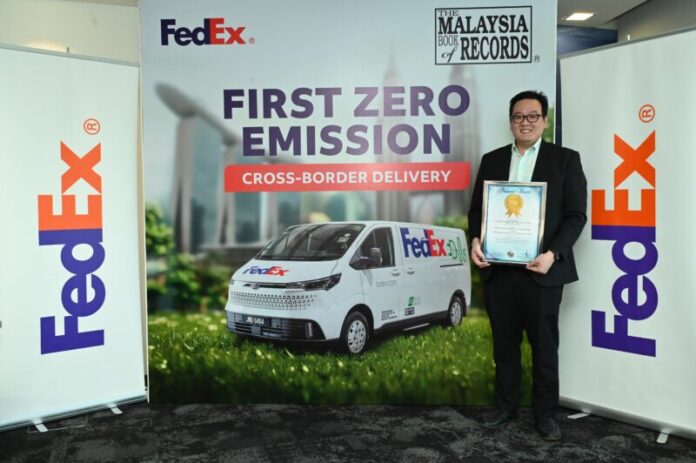 FedEx sets record for first cross-border EV delivery from Malaysia to Singapore